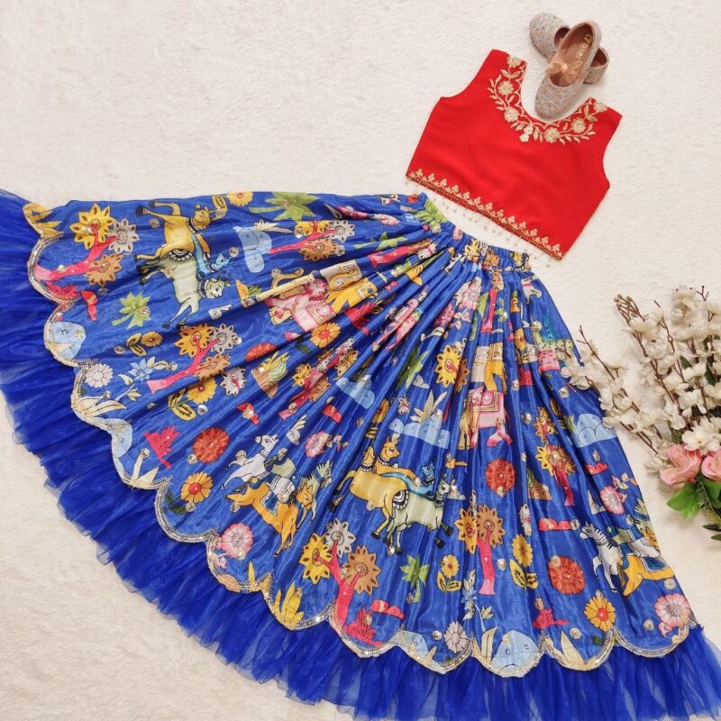 Sequins Embroidered with Beautiful Printed-Work - Image 3