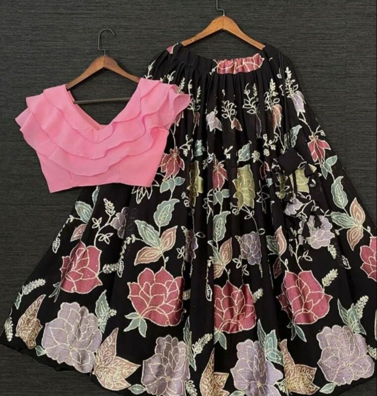 Georgette Designer-Lehenga Choli