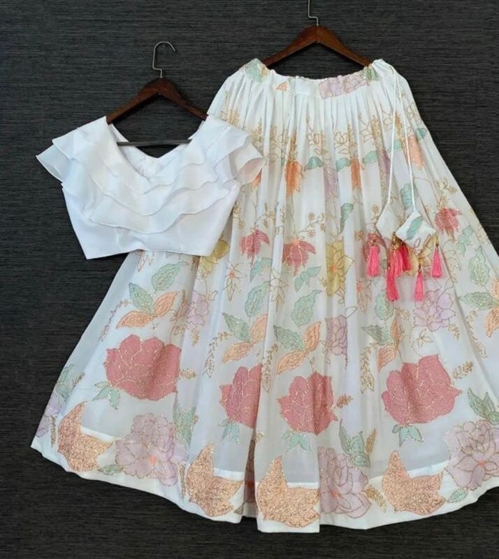 Georgette Designer-Lehenga Choli - Image 2