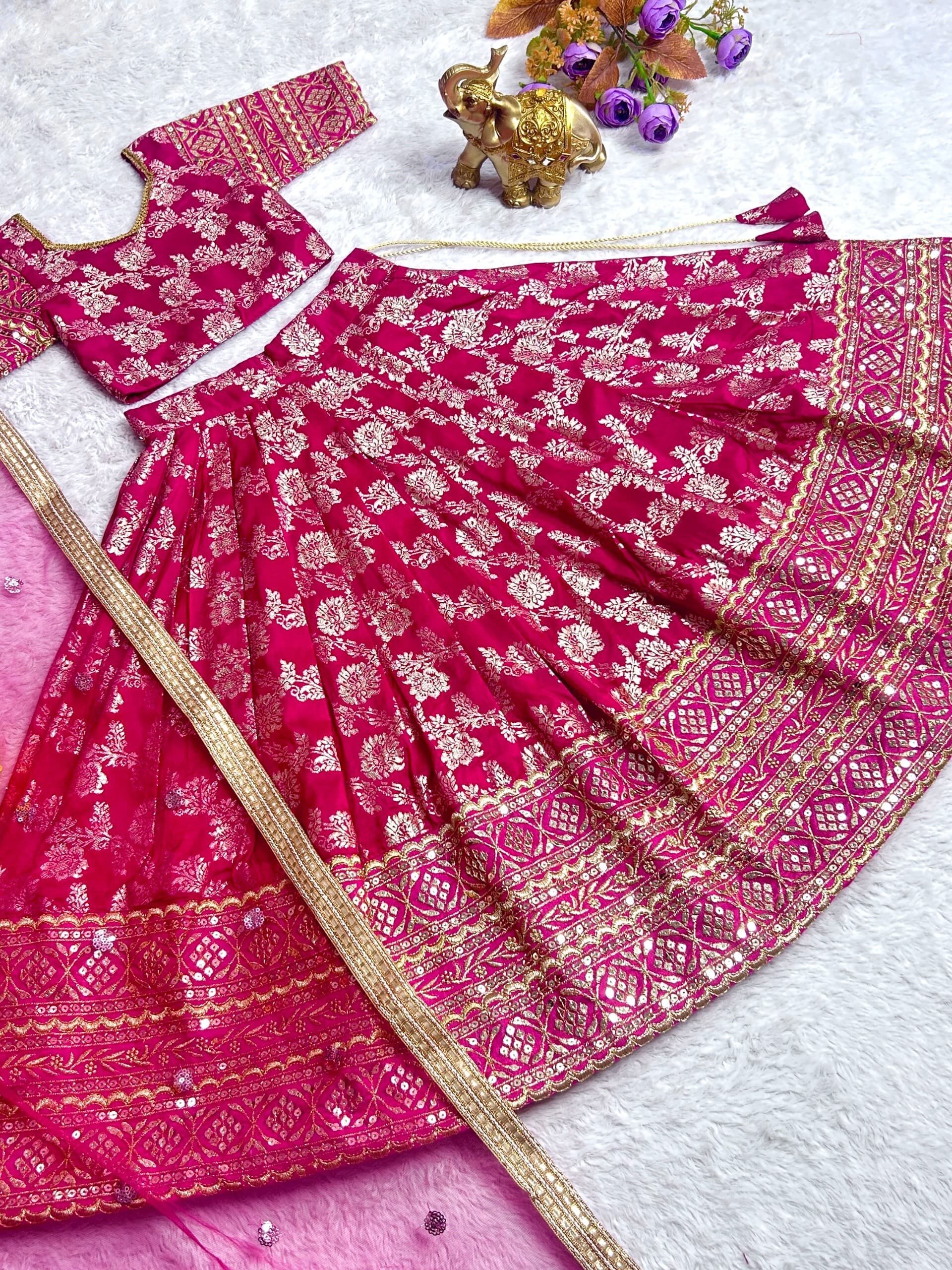 Lehenga Choli -Heavy Sequins Embroidery Viscose - Image 5