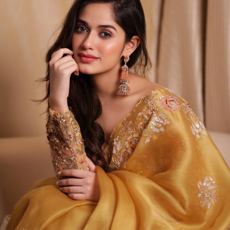 Primeisha presenting Jannat Sarees Party Wear Soft Organza Silk Saree - Image 3