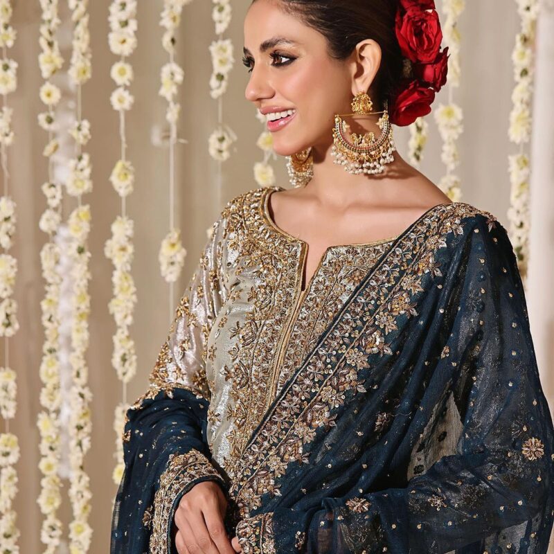 Primeisha Presenting Premium Jimmy Chu Silk Embroidered Kurti Set with Dupatta - Image 5