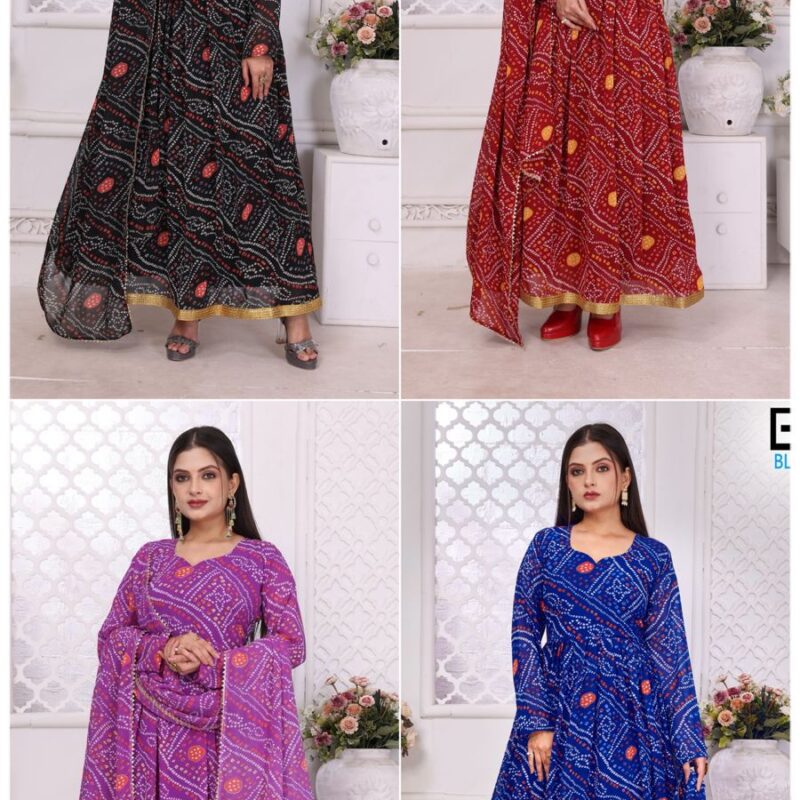 Georgette Gown with Dupatta - Image 11