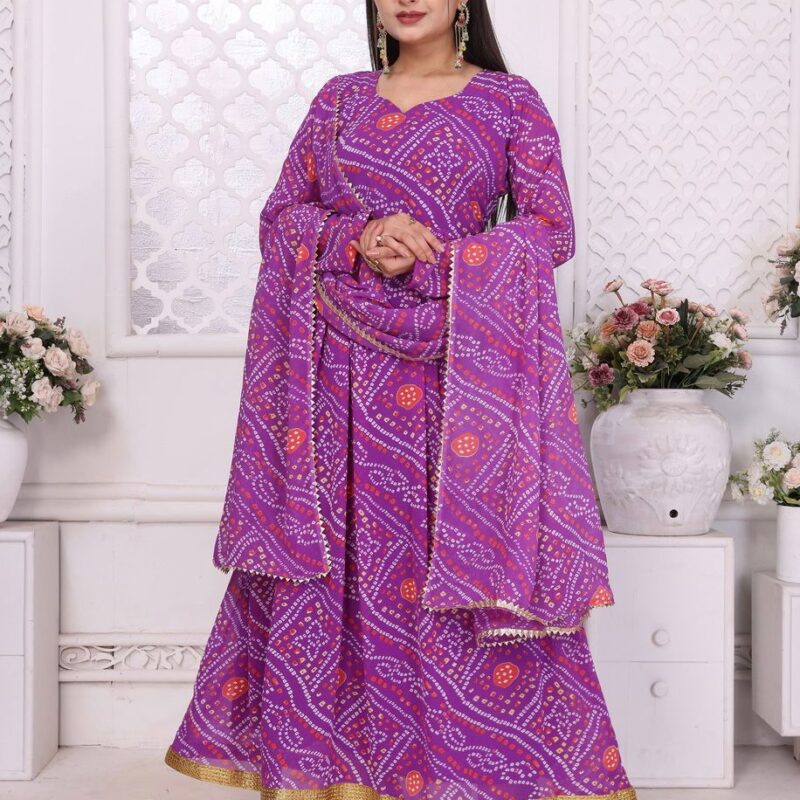 Georgette Gown with Dupatta - Image 10