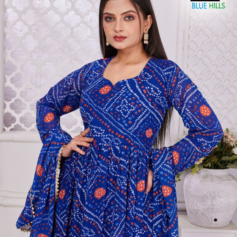 Georgette Gown with Dupatta - Image 6