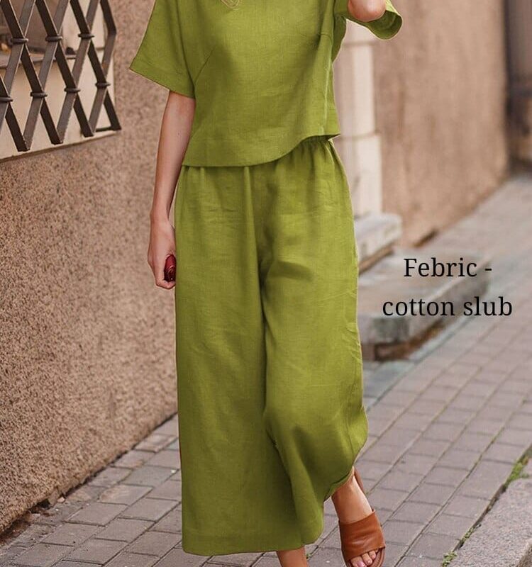 Cotton Slub Coord Set - Image 4